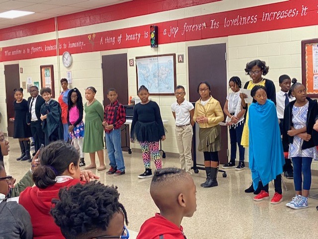  Students dressed as famous African Americans